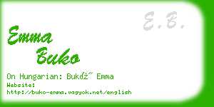emma buko business card