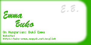 emma buko business card